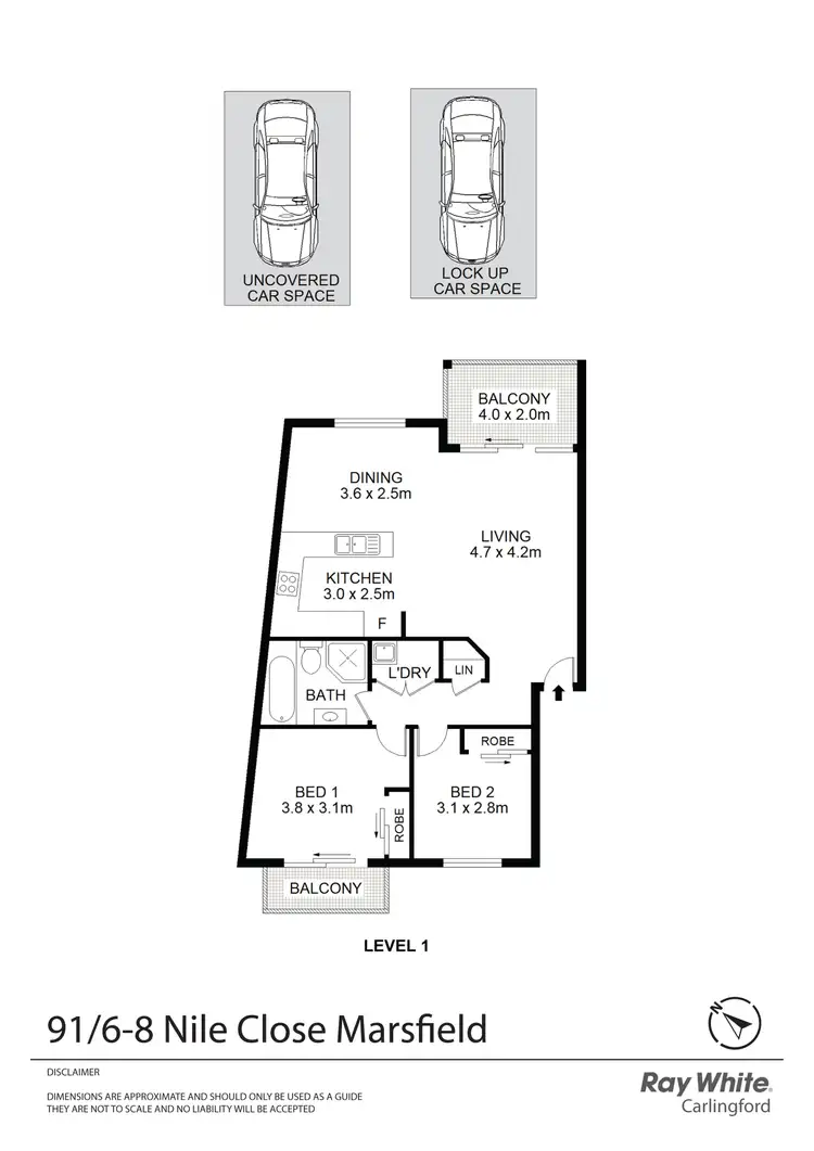 Floorplan of Homely unit listing, 91/6-8 Nile Close, Marsfield NSW 2122