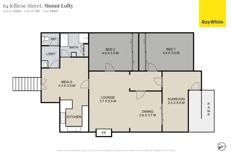 Floorplan of Homely house listing, 64 Jellicoe Street, Mount Lofty QLD 4350