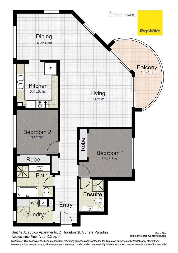 Floorplan of Homely apartment listing, 47/4 Thornton Street, Surfers Paradise QLD 4217
