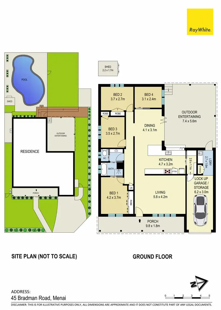 Floorplan of Homely house listing, 45 Bradman Road, Menai NSW 2234