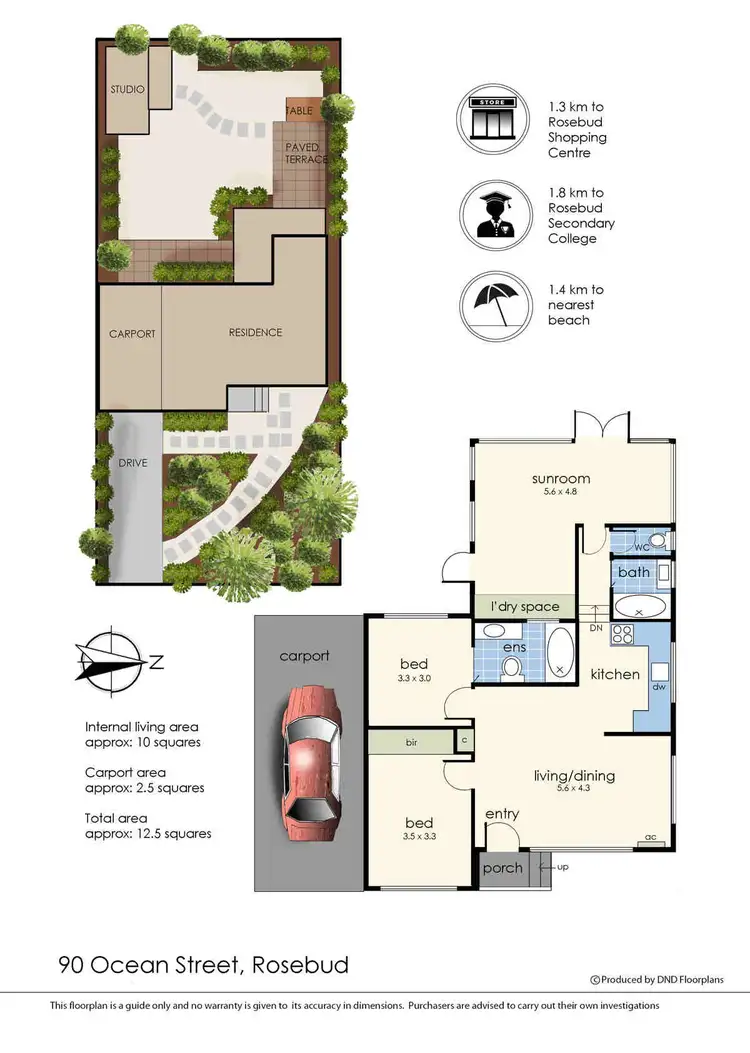 Floorplan of Homely house listing, 90 Ocean Street, Rosebud VIC 3939