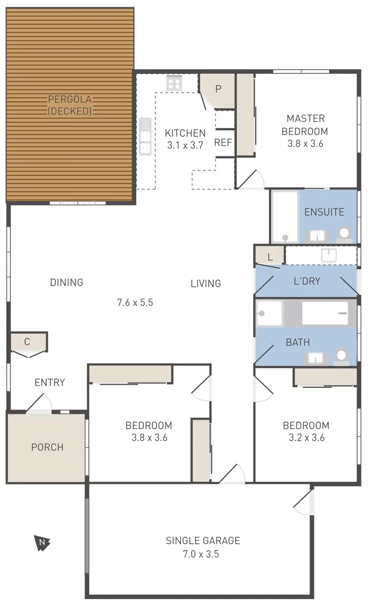 Floorplan of Homely house listing, 45 Stawell Street, Werribee VIC 3030