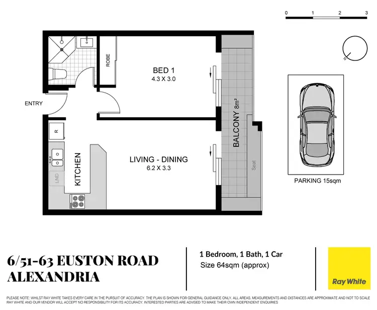 Floorplan of Homely apartment listing, 6/51-63 Euston Road, Alexandria NSW 2015