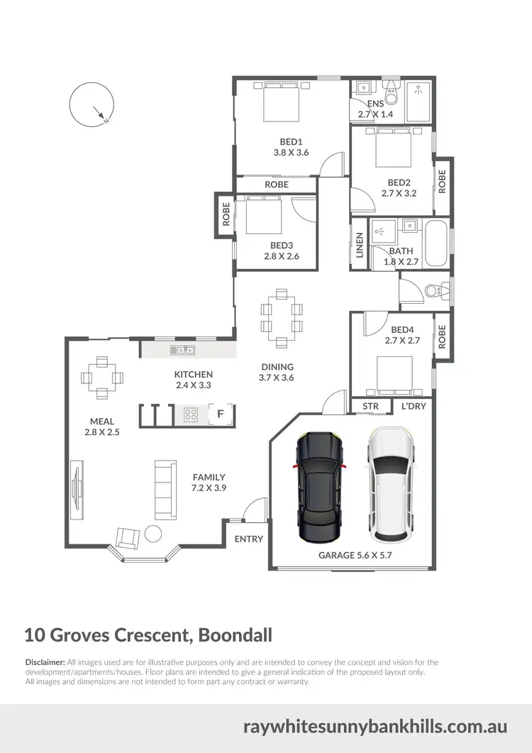 Floorplan of Homely house listing, 10 Groves Crescent, Boondall QLD 4034