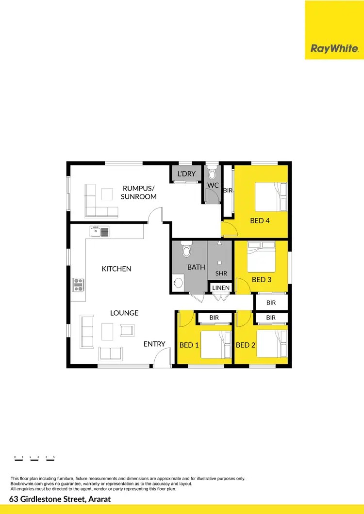 Floorplan of Homely house listing, 63 Girdlestone Street, Ararat VIC 3377