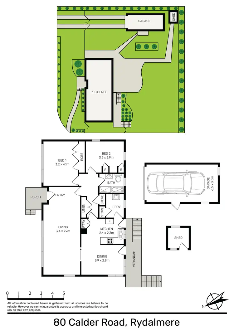 Floorplan of Homely house listing, 80 Calder Road, Rydalmere NSW 2116
