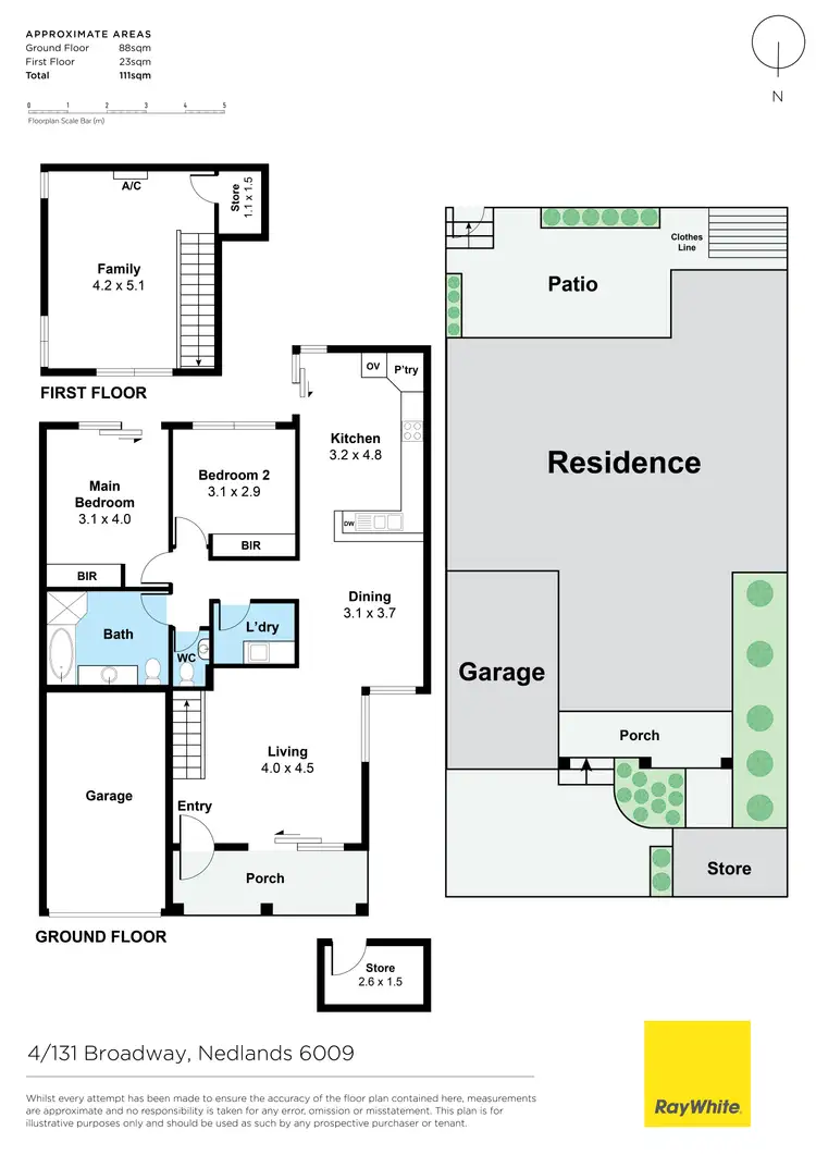 Floorplan of Homely villa listing, 4/131 Broadway, Nedlands WA 6009