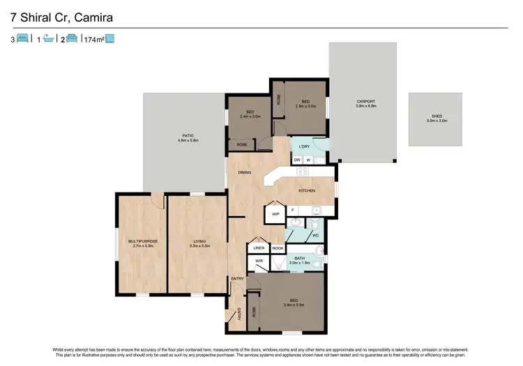 Floorplan of Homely house listing, 7 Shiral Court, Camira QLD 4300