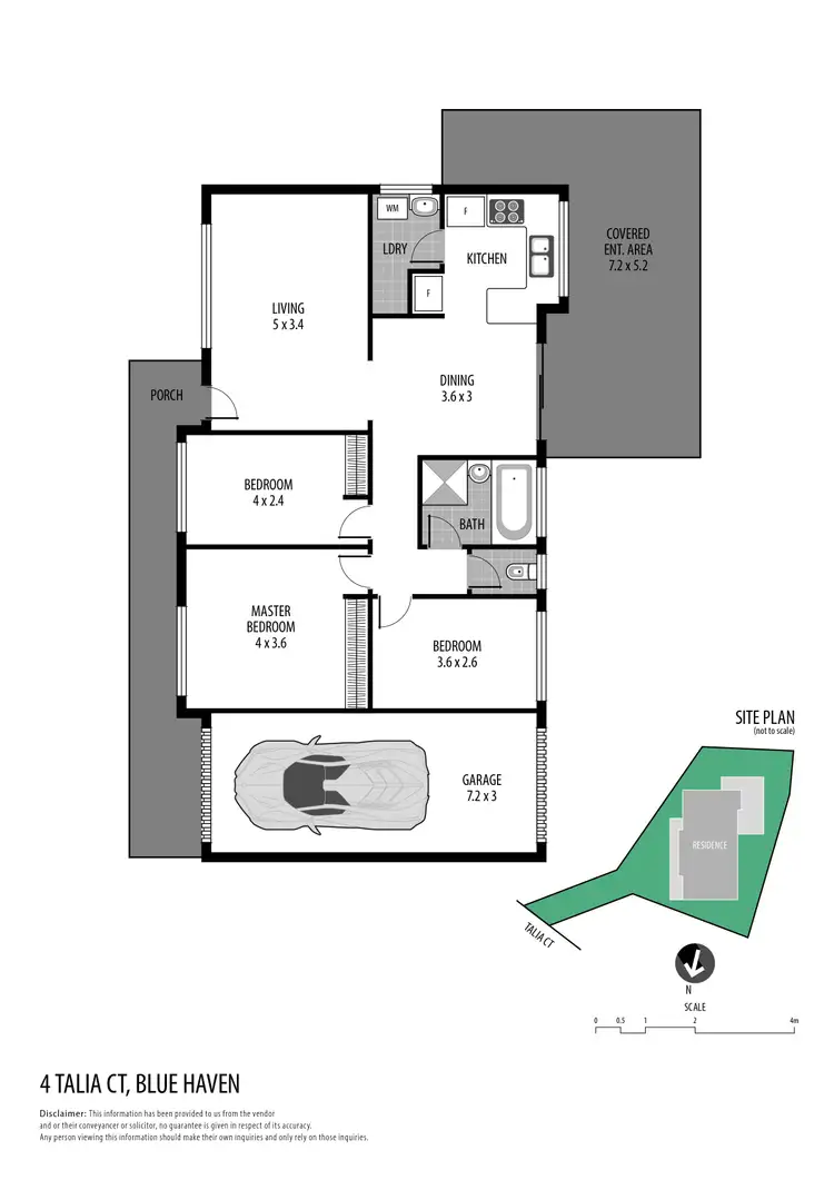 Floorplan of Homely house listing, 4 Talia Court, Blue Haven NSW 2262