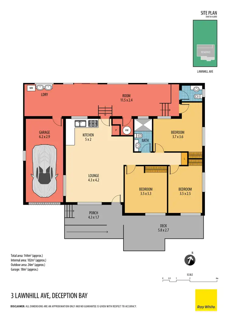 Floorplan of Homely house listing, 3 Lawnhill Avenue, Deception Bay QLD 4508