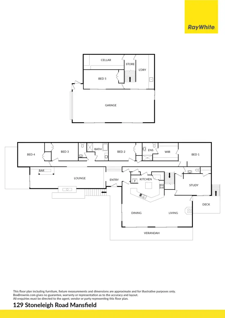 Floorplan of Homely house listing, 129 Stoneleigh Road, Mansfield VIC 3722