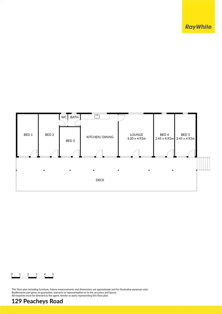 Floorplan of Homely house listing, 129 Peacheys Road, Jamieson VIC 3723