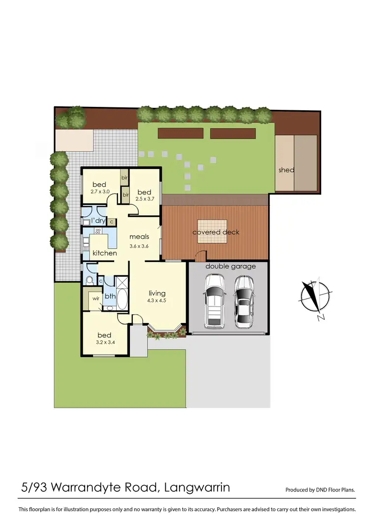 Floorplan of Homely unit listing, 5/93 Warrandyte Road, Langwarrin VIC 3910