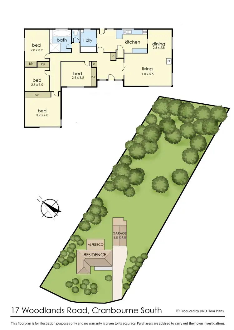Floorplan of Homely rural property listing, 17 Woodlands Road, Cranbourne South VIC 3977