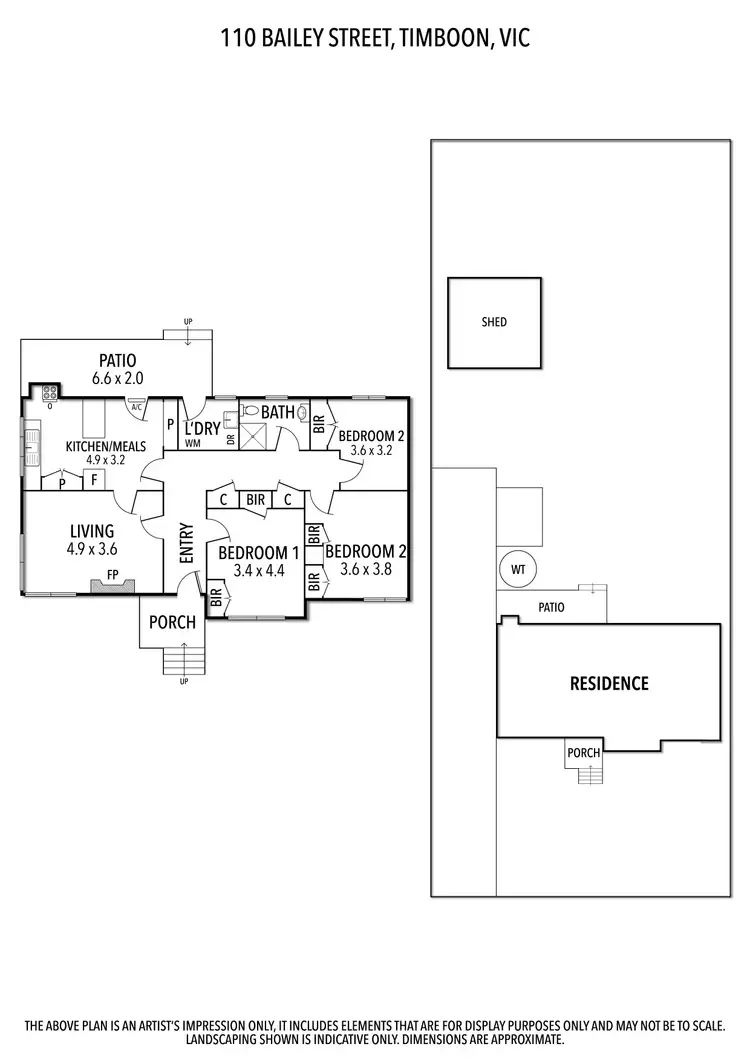 Floorplan of Homely house listing, 110 Bailey Street, Timboon VIC 3268