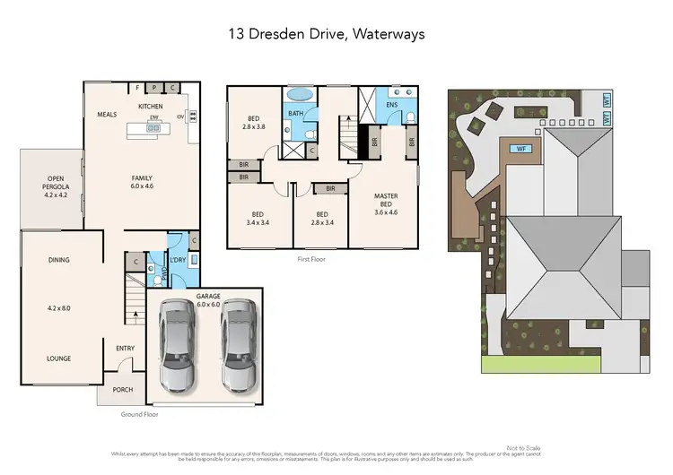 Floorplan of Homely house listing, 13 Dresden Drive, Waterways VIC 3195