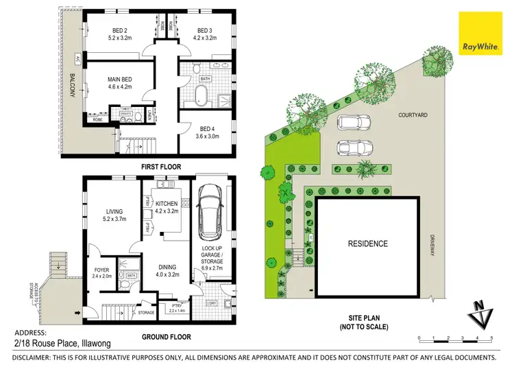 Floorplan of Homely semi-detached listing, 2/18 Rouse Place, Illawong NSW 2234