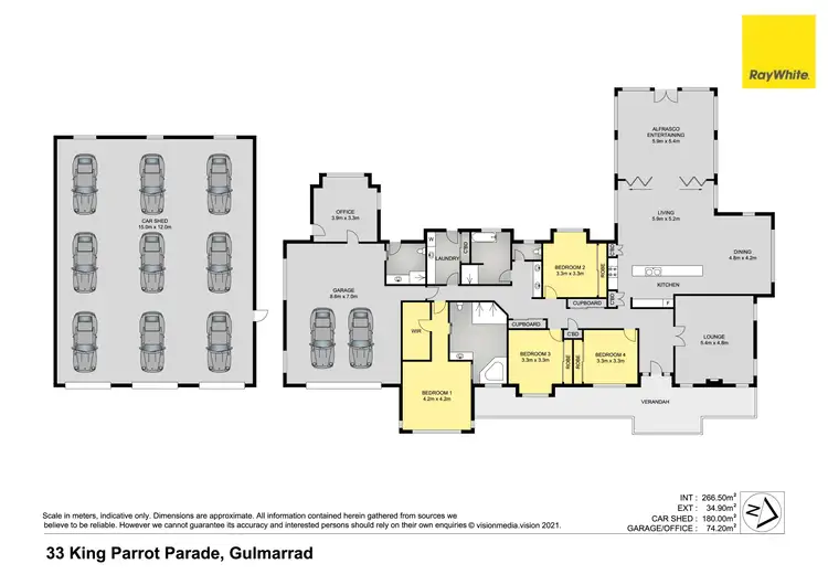 Floorplan of Homely house listing, 33 King Parrot Parade, Gulmarrad NSW 2463