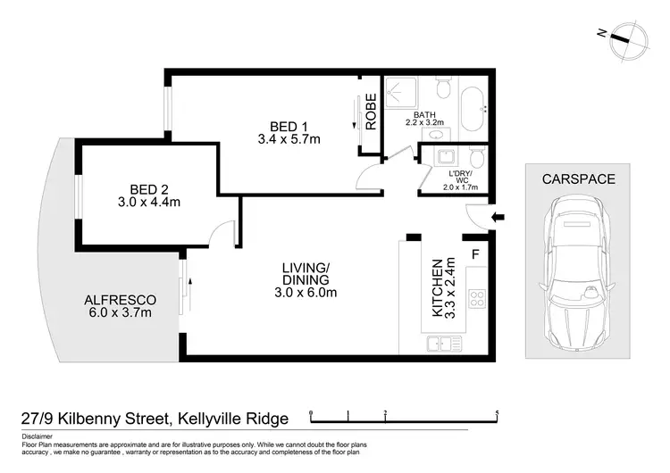 Floorplan of Homely apartment listing, 27/9 Kilbenny Street, Kellyville Ridge NSW 2155