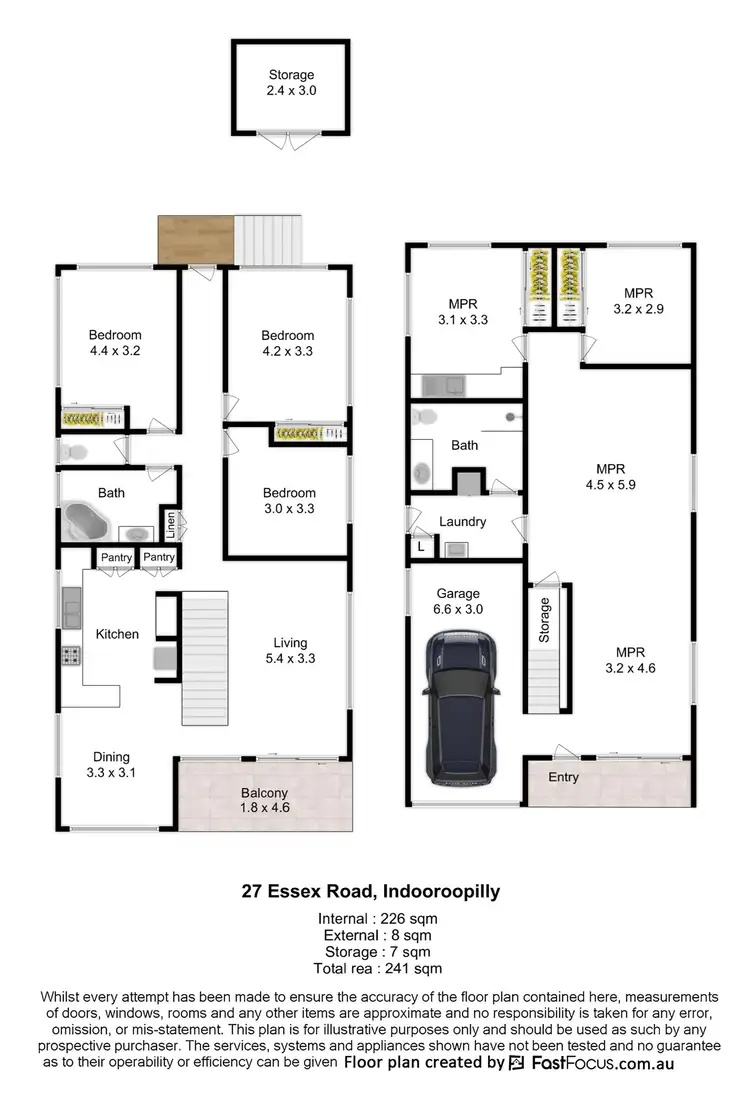 Floorplan of Homely house listing, 27 Essex Road, Indooroopilly QLD 4068