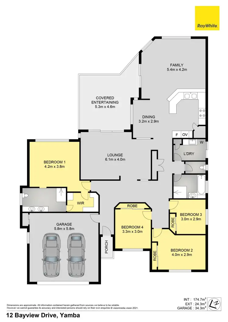 Floorplan of Homely house listing, 12 Bayview Drive, Yamba NSW 2464