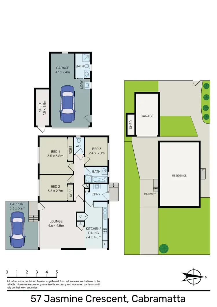 Floorplan of Homely house listing, 57 Jasmine Crescent, Cabramatta NSW 2166
