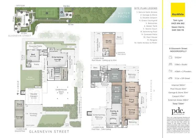 Floorplan of Homely house listing, 8 Glasnevin Street, Indooroopilly QLD 4068