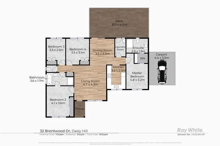 Floorplan of Homely house listing, 32 Brentwood Drive, Daisy Hill QLD 4127
