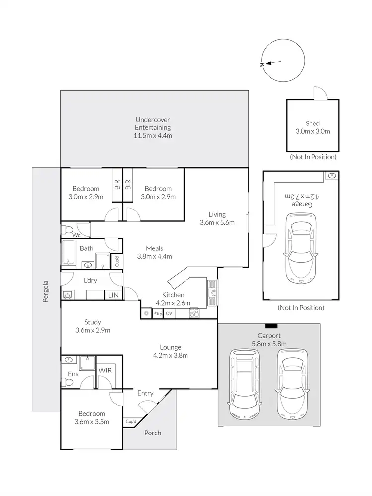 Floorplan of Homely house listing, 12 Misten Court, Lara VIC 3212