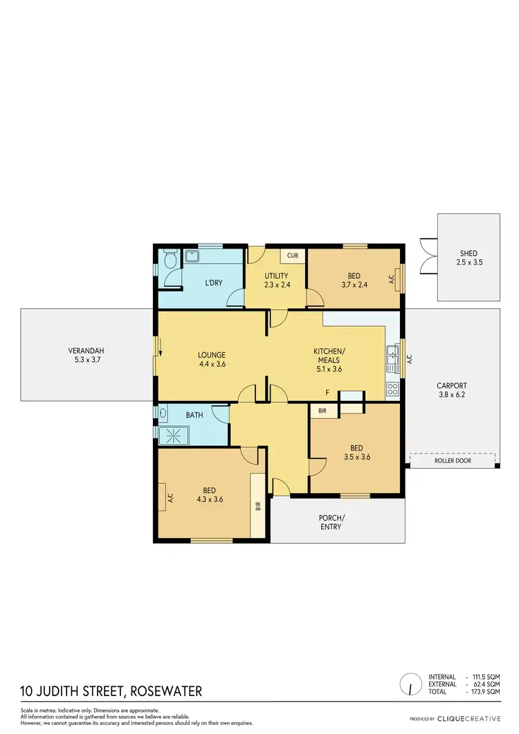 Floorplan of Homely house listing, 10 Judith Street, Rosewater SA 5013