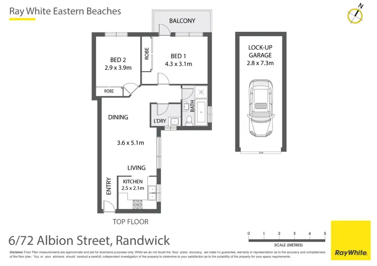Floorplan of Homely apartment listing, 6/72 Albion Street, Randwick NSW 2031
