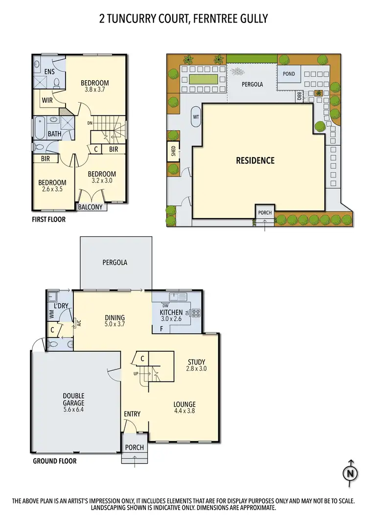 Floorplan of Homely house listing, 2 Tuncurry Court, Ferntree Gully VIC 3156
