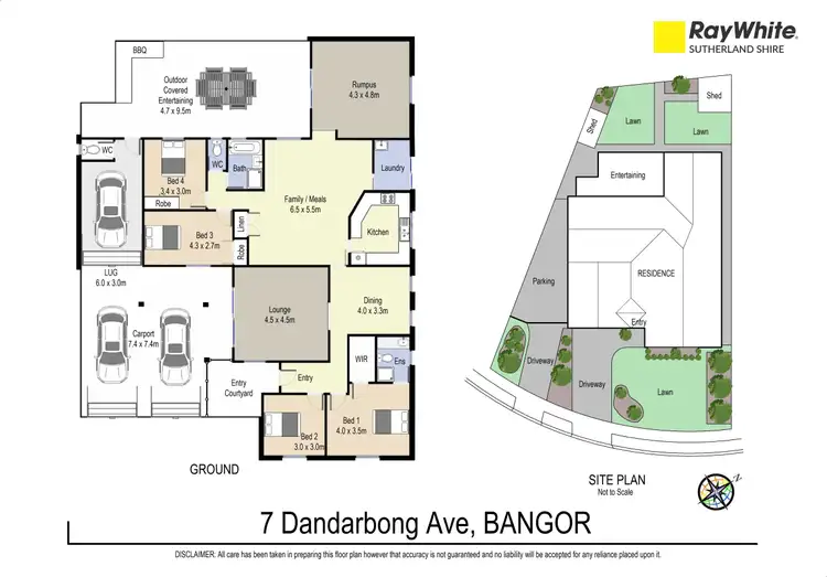 Floorplan of Homely house listing, 7 Dandarbong Avenue, Bangor NSW 2234