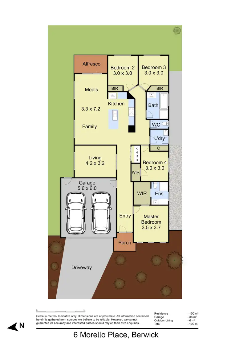 Floorplan of Homely house listing, 6 Morello Place, Berwick VIC 3806