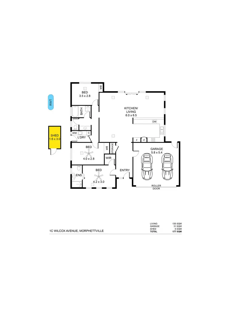 Floorplan of Homely house listing, 1C Wilcox Avenue, Morphettville SA 5043
