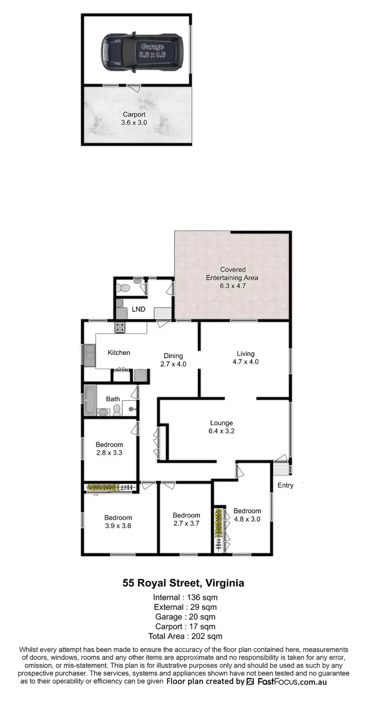 Floorplan of Homely house listing, 55 Royal Street, Virginia QLD 4014
