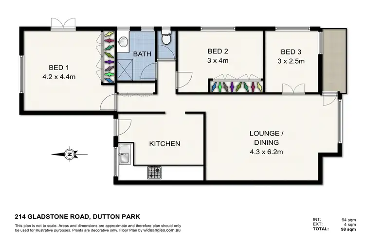 Floorplan of Homely block of units listing, 214 Gladstone Road, Dutton Park QLD 4102