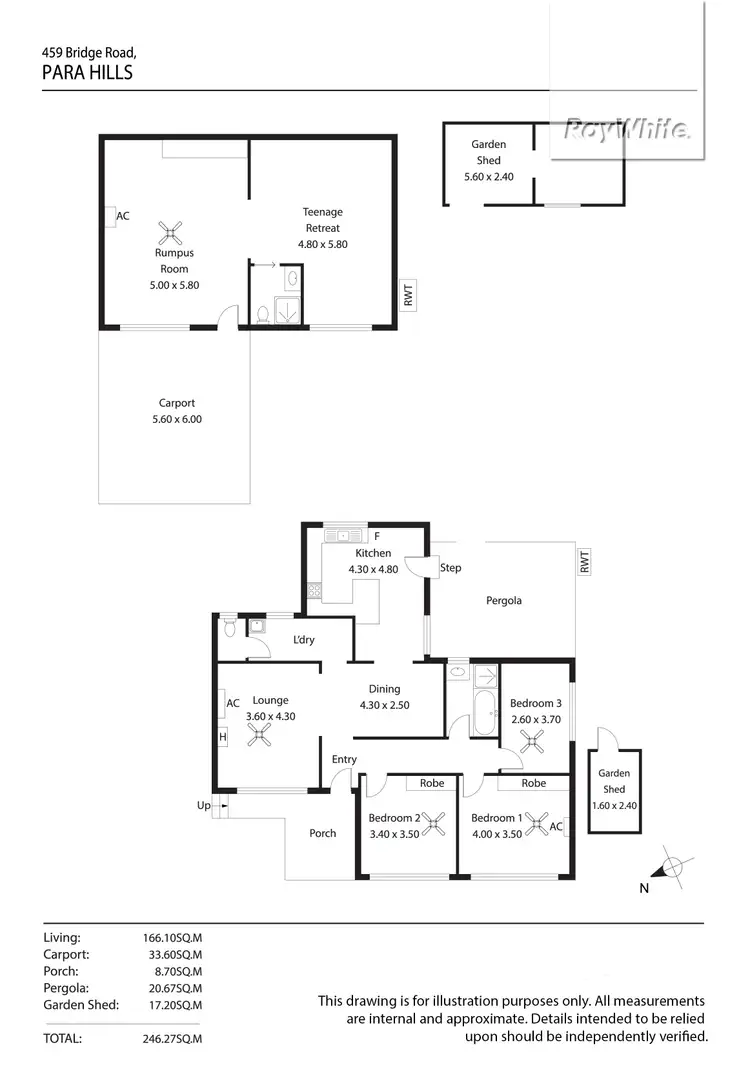 Floorplan of Homely house listing, 459 Bridge Road, Para Hills SA 5096