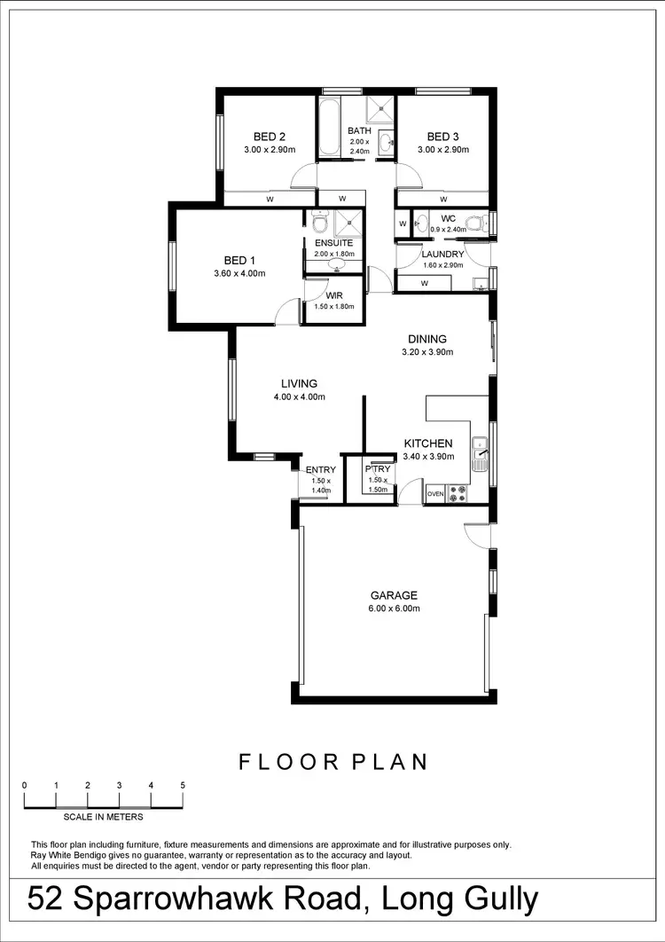 Floorplan of Homely house listing, 52 Sparrowhawk Road, Long Gully VIC 3550