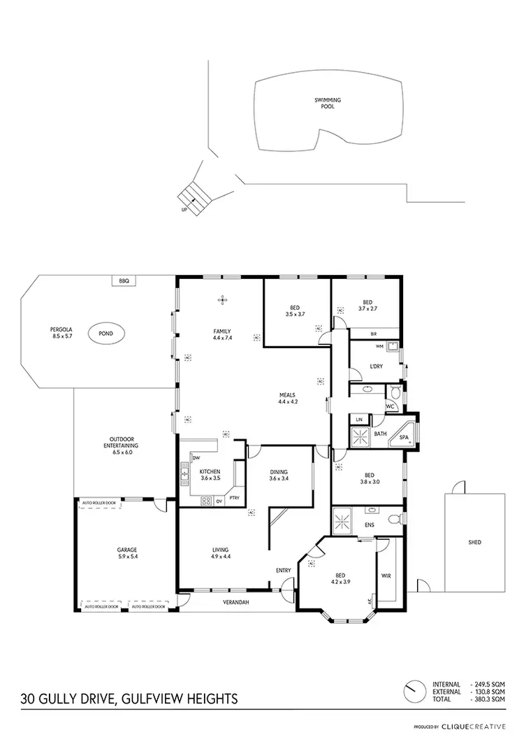Floorplan of Homely house listing, 30 Gully Drive, Gulfview Heights SA 5096