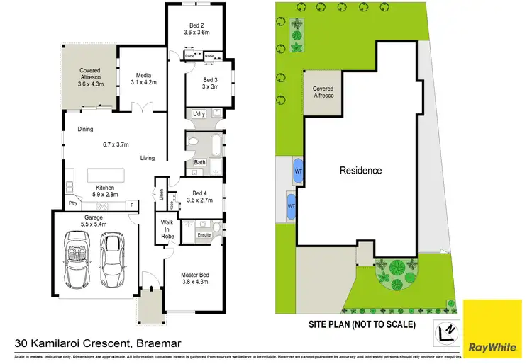 Floorplan of Homely house listing, 30 Kamilaroi Crescent, Braemar NSW 2575