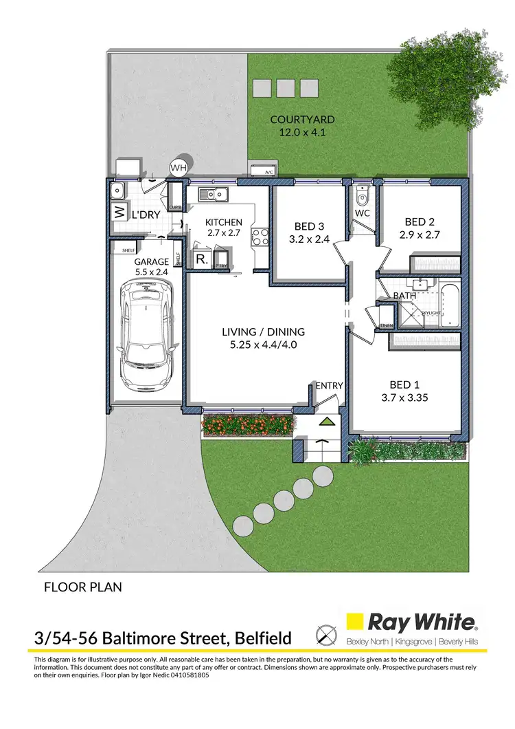 Floorplan of Homely villa listing, 3/54-56 Baltimore Street, Belfield NSW 2191