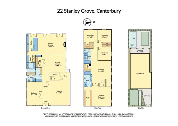 Floorplan of Homely house listing, 22 Stanley Grove, Canterbury VIC 3126