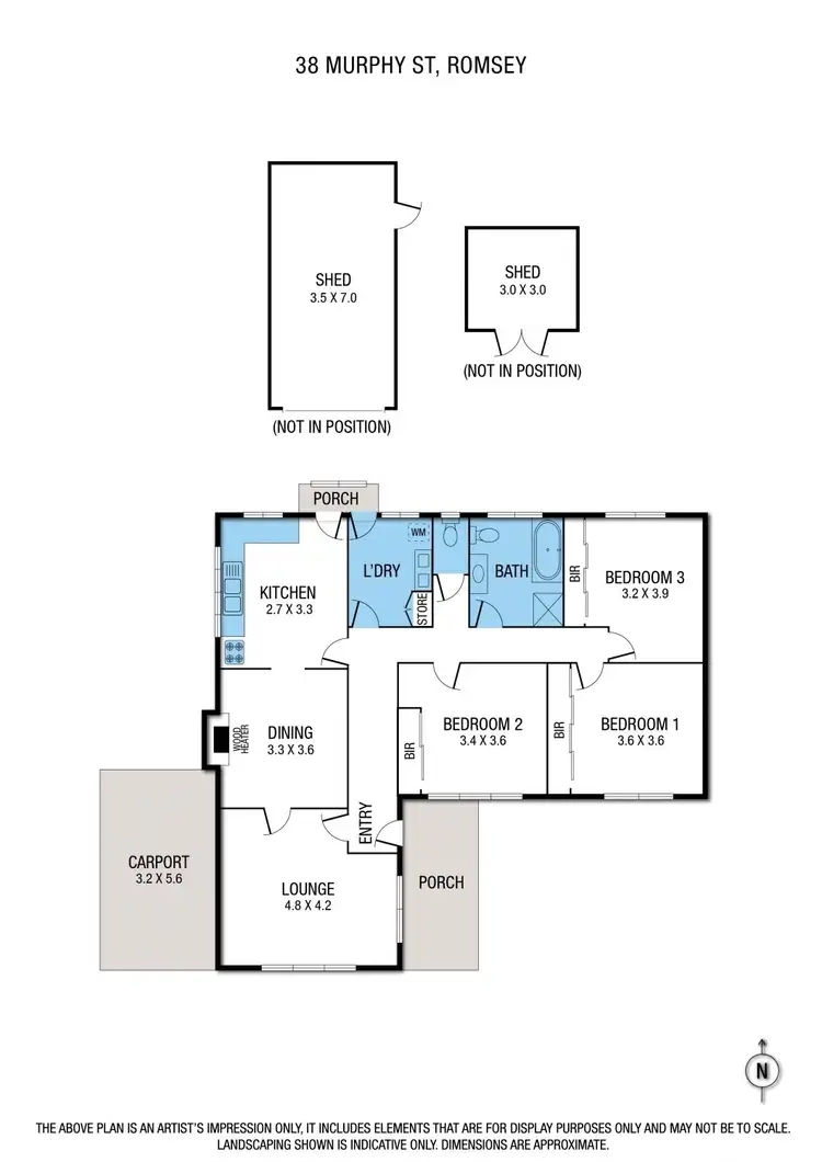 Floorplan of Homely house listing, 38 Murphy Street, Romsey VIC 3434