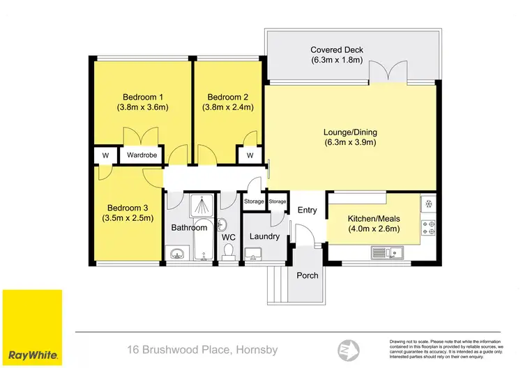 Floorplan of Homely house listing, 16 Brushwood Place, Hornsby NSW 2077