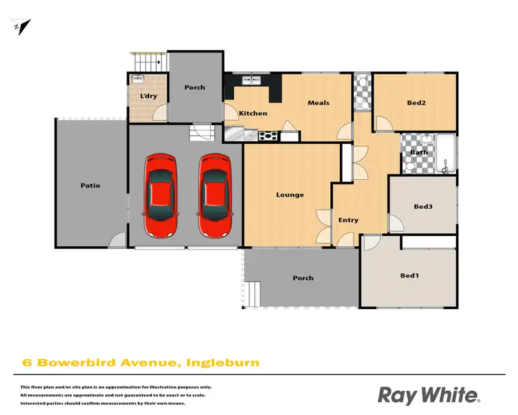 Floorplan of Homely house listing, 6 Bowerbird Avenue, Ingleburn NSW 2565
