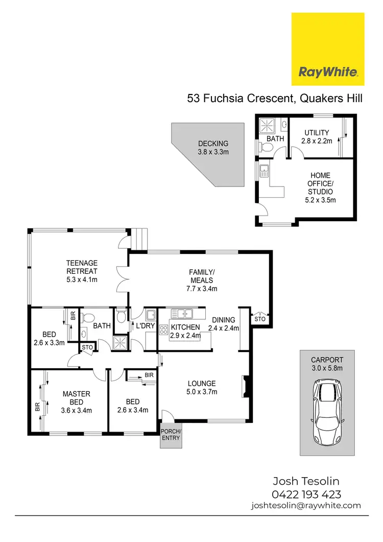 Floorplan of Homely house listing, 53 Fuchsia Crescent, Quakers Hill NSW 2763