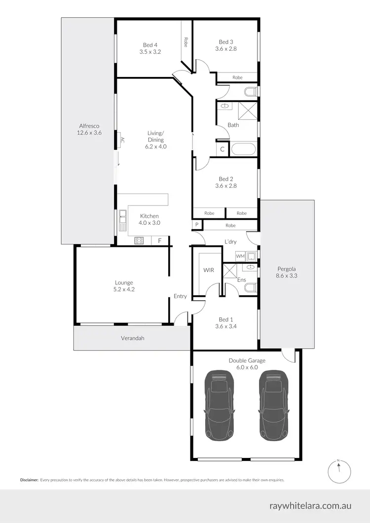 Floorplan of Homely house listing, 17 Felicity Court, Lara VIC 3212