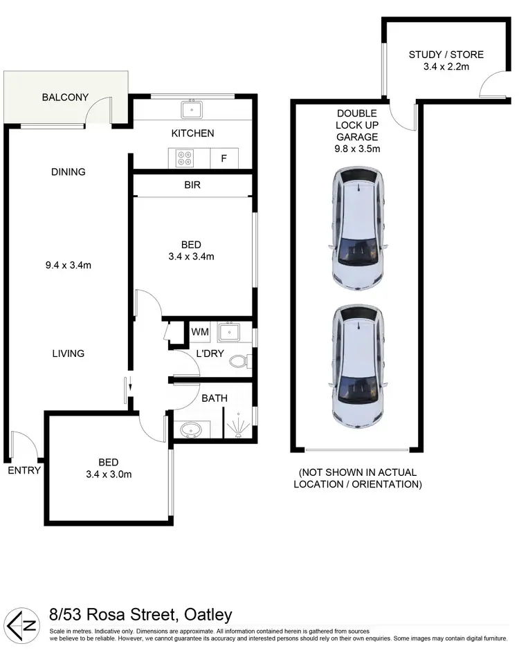 Floorplan of Homely unit listing, 8/53 Rosa Street, Oatley NSW 2223