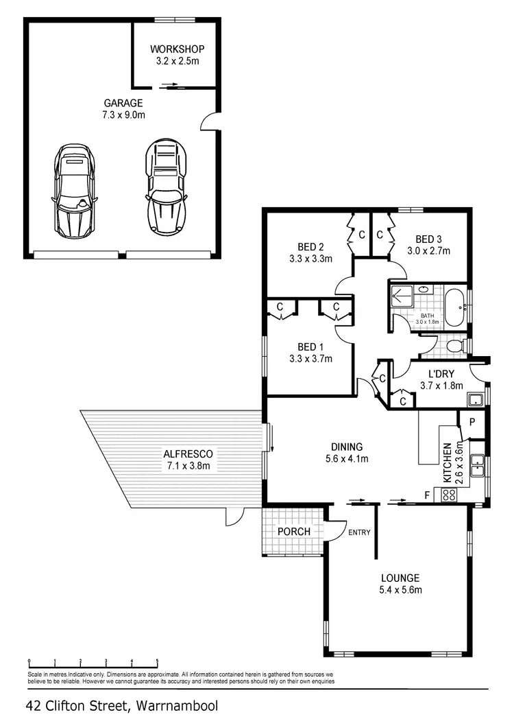Floorplan of Homely house listing, 42 Clifton Street, Warrnambool VIC 3280